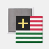 Wales Magnet - Kreuz & Streifen (Vorderseite/Rückseite)