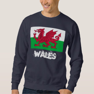 Wales mit Waliser-Flagge Sweatshirt