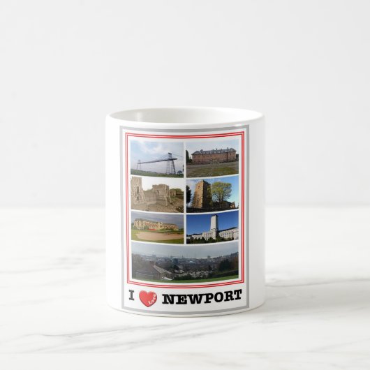 Wales - Newport - I Liebe - Kaffeetasse (Mittel)