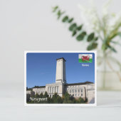 Wales - Newport - Postkarte (Stehend Vorderseite)