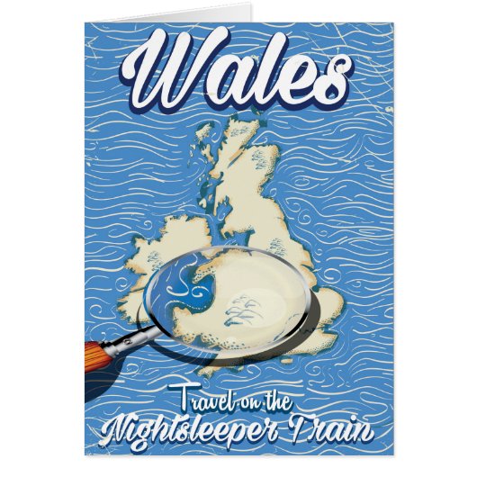 Wales Nightsleeper: Britisches Reiseplakat (Vorne)