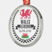 Wales Ornament Aus Metall (Links)