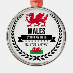 Wales Ornament Aus Metall
