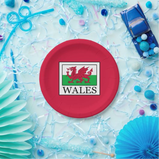 Wales Pappteller (Party)