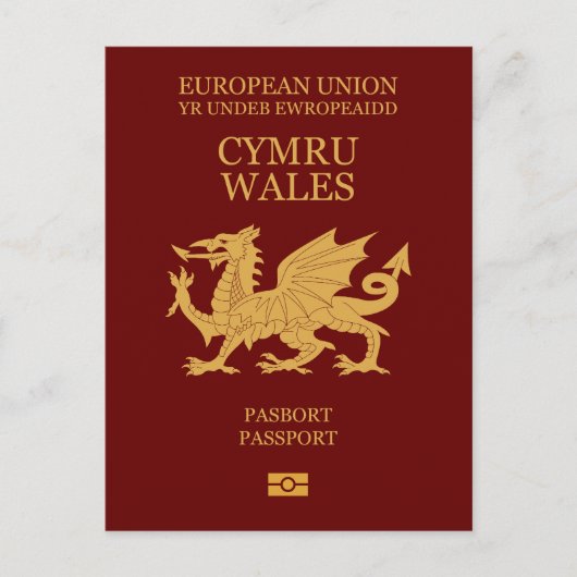 Wales passport postkarte (Vorderseite)