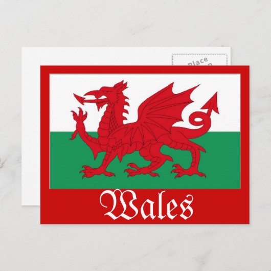 Wales Postkarte (Vorne/Hinten)