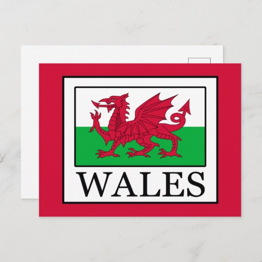 Wales Postkarte (Vorne/Hinten)