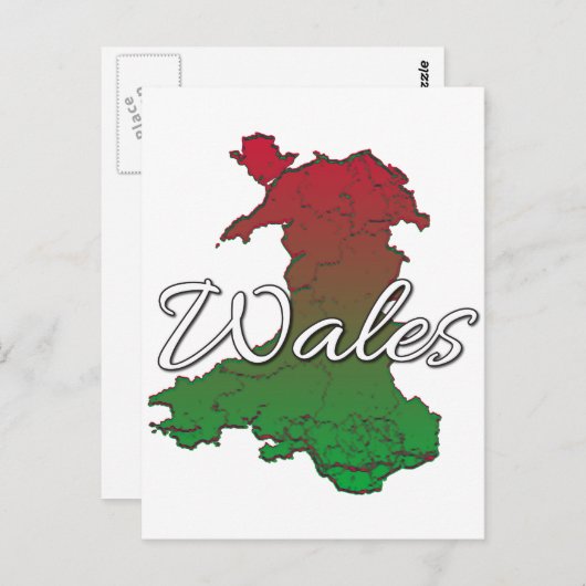 Wales Postkarte (Vorne/Hinten)
