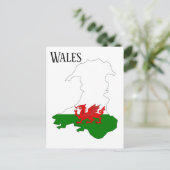 Wales Postkarte (Stehend Vorderseite)