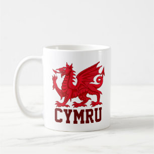 Wales Red Dragon (Y Ddraig Goch) Kaffeetasse