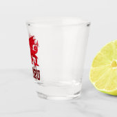 Wales Red Dragon (Y Ddraig Goch) Schnapsglas (Rechts)