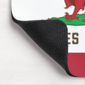 Wales Republic Dragon Flag Welsh Pride Mousepad (Ecke)