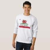 Wales Republic Dragon Flag Welsh Pride Sweatshirt (Vorne ganz)