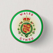 Wales Royal Abzeichen Circle Shape Button (Vorderseite)