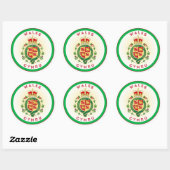 Wales Royal Abzeichen Circle Shape Runder Aufkleber (Blatt)
