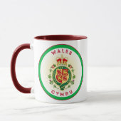 Wales Royal Abzeichen Circle Shape Tasse (Links)