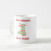 Wales-Rugby die gewinnenden Jahre Kaffeetasse (Vorderseite Links)