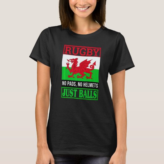 Wales Rugby T-Shirt (Vorderseite)