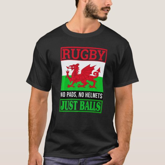 Wales Rugby T-Shirt (Vorderseite)