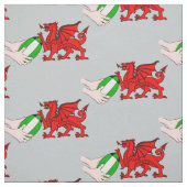 Wales Rugby Team Dragon mit Rugby Ball Stoff (Muster)