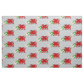 Wales Rugby Team Dragon mit Rugby Ball Stoff (Fat Quarter (45,7 x 55,9 cm))