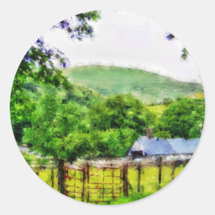 WALES RUNDER AUFKLEBER