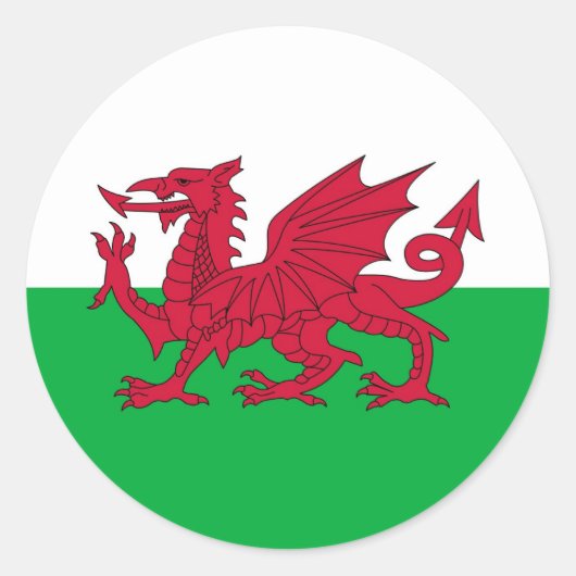WALES RUNDER AUFKLEBER (Vorderseite)