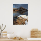 Wales, Schnee und See Poster (Küche)