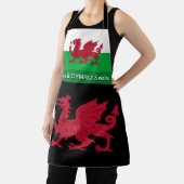 Wales Schürze, walisische Flagge, Cymru / Koch Küc Schürze (InSitu)