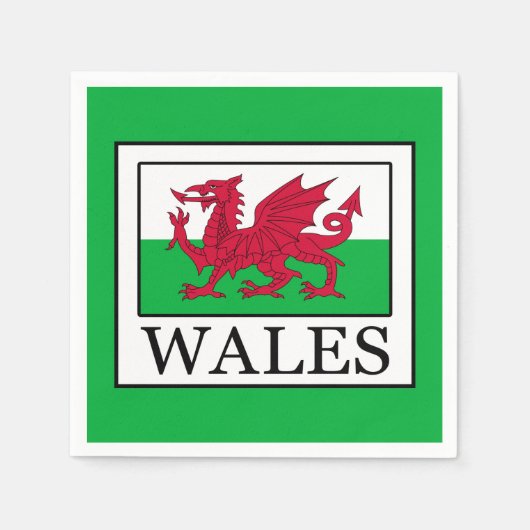 Wales Serviette (Vorderseite)