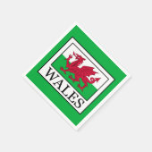 Wales Serviette (Ecke)