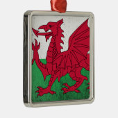 Wales Silbernes Ornament (Rechts)