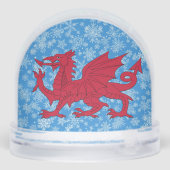 Wales Snow Globe, Welsh Flag, Dragon / Cymru Schneekugeln (Rückseite)