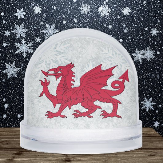 Wales Snow Globe, Welsh Flag, Dragon / Cymru Schneekugeln