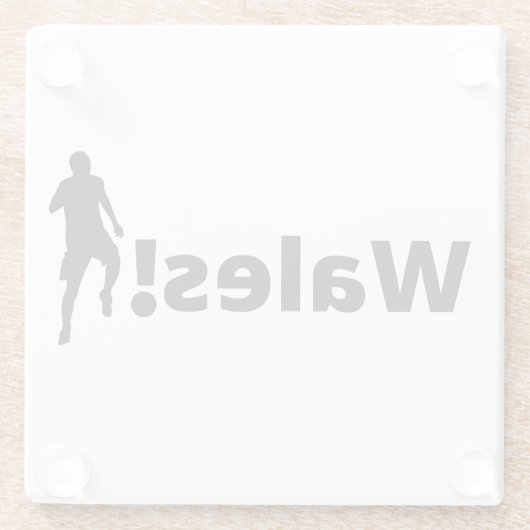 Wales Soccer Glasuntersetzer (Rückseite)