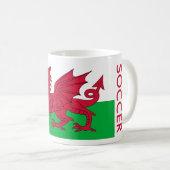 WALES SOCCER KAFFEETASSE (VorderseiteRechts)