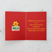 Wales St Davids Day Daffodil Design Karte (Innenseite)