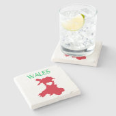 Wales Steinuntersetzer (Seitenansicht)