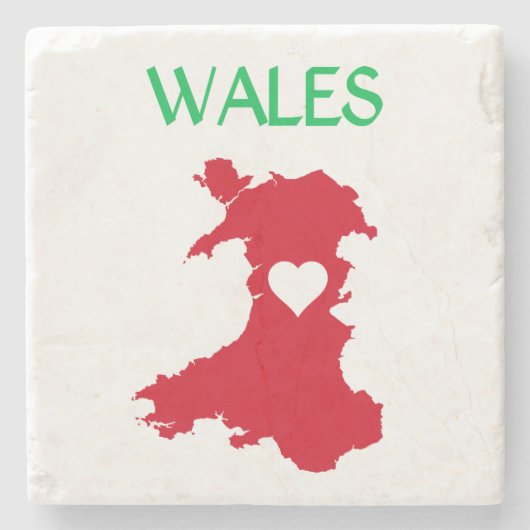 Wales Steinuntersetzer (Vorderseite)