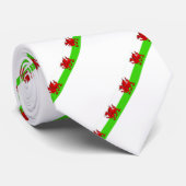 Wales stripes Flagge Krawatte (Gerollt)