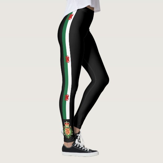 Wales stripes Flagge Leggings (Rechts)