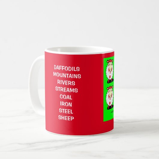 WALES-TASSE KAFFEETASSE (Vorderseite Links)