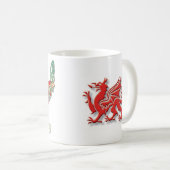 Wales-Tasse mit keltischer Knüpfarbeit Kaffeetasse (VorderseiteRechts)