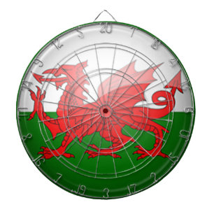 Wales Theme Dartboard Dartscheibe