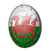 Wales Theme Dartboard Dartscheibe (Vorderseite rechts)