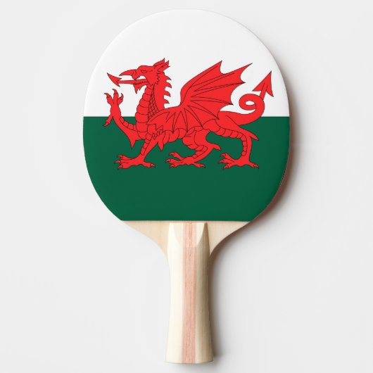 Wales Tischtennis Schläger (Vorderseite)