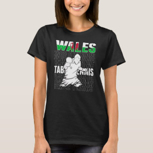 Wales Tischtennis Unterstützen Sie das walisisch T-Shirt