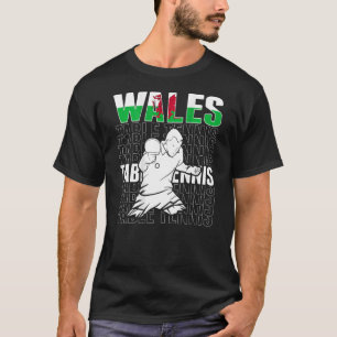 Wales Tischtennis Unterstützen Sie das walisisch T-Shirt