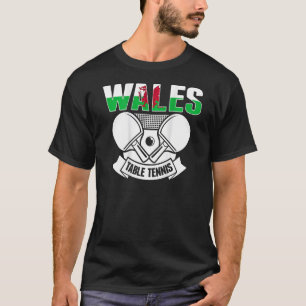 Wales Tischtennis Unterstützen Sie das walisisch T-Shirt