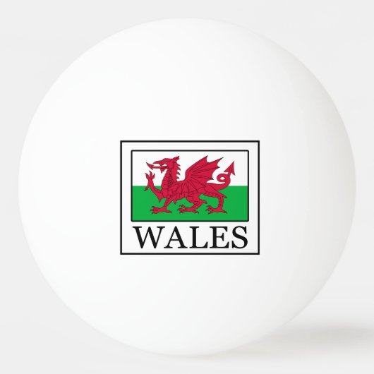 Wales Tischtennisball (Vorderseite)